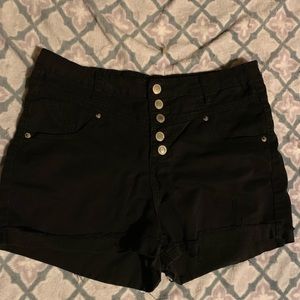 Rue 21 Black High Waisted Shorts - Size 13/14